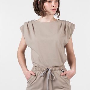 Work and chill scrubs top and pants set